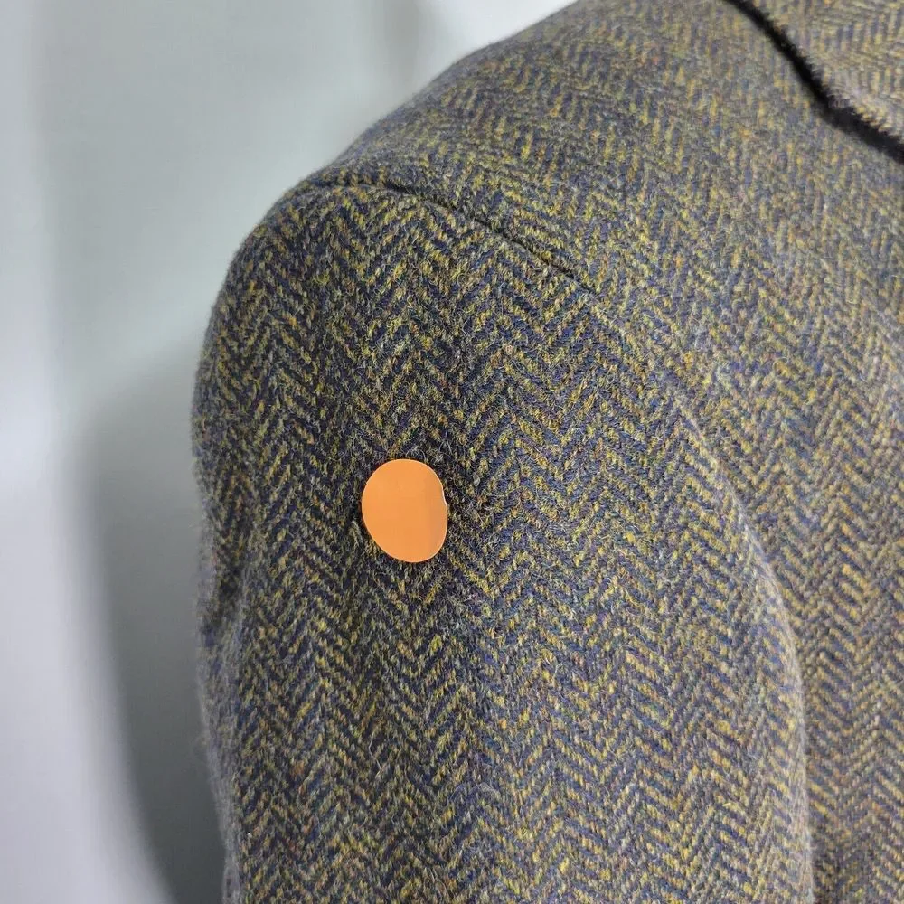 Nautica Men's Tweed Sport Coat Blazer Two Button Herringbone Wool Sz‎ 40L